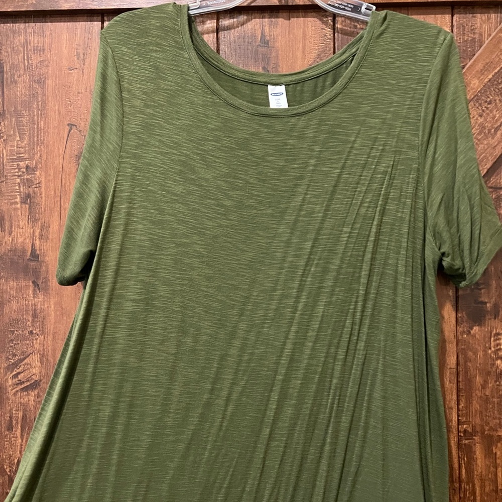 Women green top